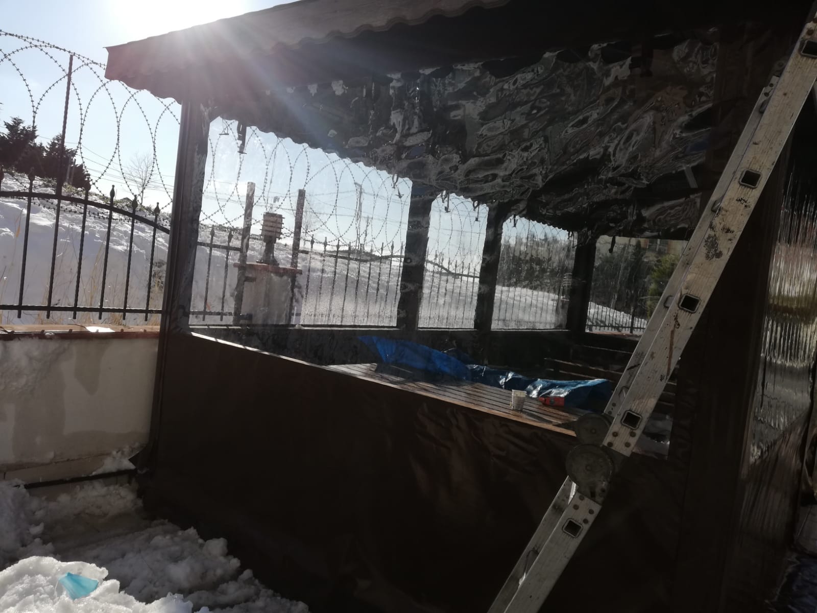 Çay Bahçesi Şeffaf Kapama